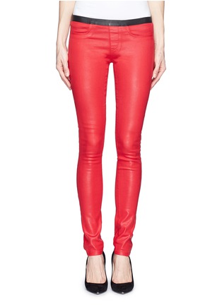 Main View - Click To Enlarge - HELMUT LANG - Coated stretch leggings