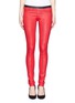 Main View - Click To Enlarge - HELMUT LANG - Coated stretch leggings
