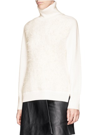Front View - Click To Enlarge - 3.1 PHILLIP LIM - Angora front wool sweater