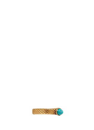 Figure View - Click To Enlarge - ELA STONE - 'Simona' turquoise open ring