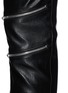 Detail View - Click To Enlarge - SAINT LAURENT - Zip knee leather leggings