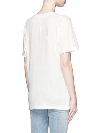 Back View - Click To Enlarge - SAINT LAURENT - Star print cotton jersey T-shirt
