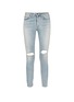 Main View - Click To Enlarge - SAINT LAURENT - Ripped knee light wash jeans