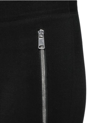 Detail View - Click To Enlarge - ALEXANDER MCQUEEN - Moto zip stretch wool pants