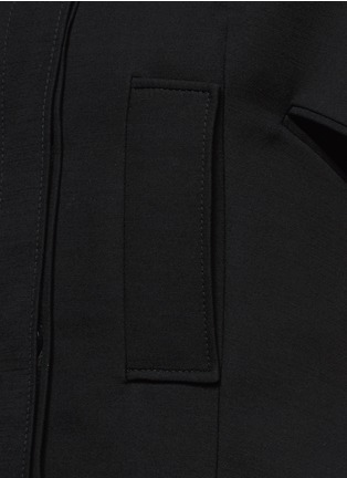 Detail View - Click To Enlarge - ALEXANDER MCQUEEN - Wool-silk scuba cape jacket