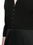 Detail View - Click To Enlarge - ALEXANDER MCQUEEN - Hook-and-eye front cotton piqué dress