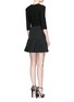 Back View - Click To Enlarge - ALEXANDER MCQUEEN - Hook-and-eye front cotton piqué dress