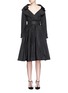 Main View - Click To Enlarge - ALEXANDER MCQUEEN - Off-shoulder taffeta trench dress