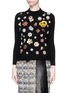 Main View - Click To Enlarge - ALEXANDER MCQUEEN - Glass crystal embellished cashmere sweater