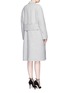 Back View - Click To Enlarge - ALEXANDER MCQUEEN - Double breasted wool-cashmere coat