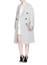 Figure View - Click To Enlarge - ALEXANDER MCQUEEN - Double breasted wool-cashmere coat