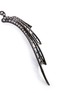 Detail View - Click To Enlarge - LYNN BAN - 'Batwing' diamond rhodium silver drop earrings