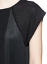Detail View - Click To Enlarge - GIAMBA - Fringed jersey knit top
