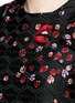 Detail View - Click To Enlarge - GIAMBA - Ladybug print honeycomb brocade top