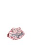 Front View - Click To Enlarge - ALEXANDER MCQUEEN - 'De Manta' tattoo embroidery satin clutch