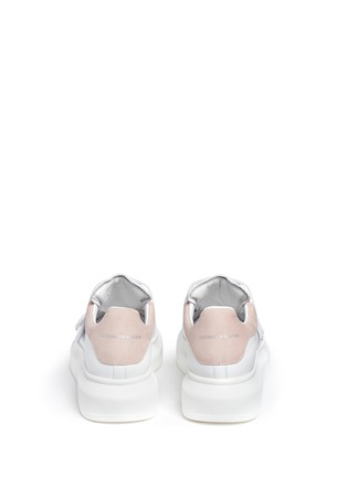 Back View - Click To Enlarge - ALEXANDER MCQUEEN - Chunky outsole leather sneakers