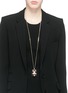 Figure View - Click To Enlarge - ALEXANDER MCQUEEN - Royal skull pendant necklace
