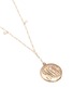  - ANTIQUE LOCKETS - White quartz 14k gold floral round antique locket necklace