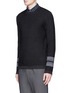 Front View - Click To Enlarge - THEORY - 'Urski' waffle knit sweater