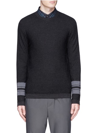 Main View - Click To Enlarge - THEORY - 'Urski' waffle knit sweater