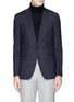 Main View - Click To Enlarge - THEORY - 'Stirling' cross hatch stitching blazer