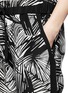 Detail View - Click To Enlarge - ELIZABETH AND JAMES - 'Evelyna' palm tree print silk track pants