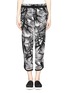 Main View - Click To Enlarge - ELIZABETH AND JAMES - 'Evelyna' palm tree print silk track pants