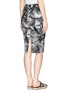 Back View - Click To Enlarge - ELIZABETH AND JAMES - 'Aisling' palm tree print pencil skirt