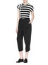Figure View - Click To Enlarge - THEORY - 'Seblyn' contrast stripe cropped knit T-shirt