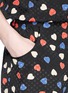 Detail View - Click To Enlarge - SEE BY CHLOÉ - Heart print georgette V-neck playsuit