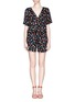 Main View - Click To Enlarge - SEE BY CHLOÉ - Heart print georgette V-neck playsuit