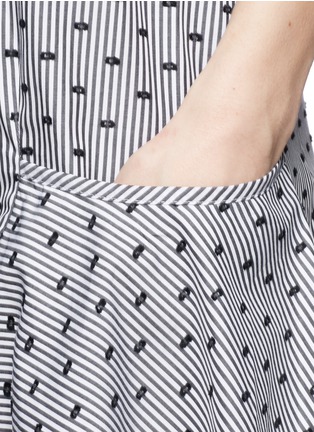 Detail View - Click To Enlarge - SEE BY CHLOÉ - Fil coupé jacquard cotton poplin dress
