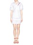 Figure View - Click To Enlarge - SEE BY CHLOÉ - Pleat bow sleeve cotton poplin shirt