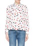 Main View - Click To Enlarge - SEE BY CHLOÉ - Ribbon neck heart print blouse