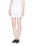 Front View - Click To Enlarge - SEE BY CHLOÉ - Ruffle hem cotton poplin skirt