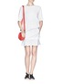 Figure View - Click To Enlarge - SEE BY CHLOÉ - Ruffle hem cotton poplin skirt