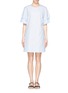 Main View - Click To Enlarge - SEE BY CHLOÉ - Ruffle sleeve cotton poplin dress