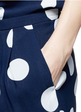 Detail View - Click To Enlarge - SEE BY CHLOÉ - Polka dot halter neck romper