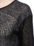 Detail View - Click To Enlarge - HELMUT LANG - Inverse mohair knit sweater