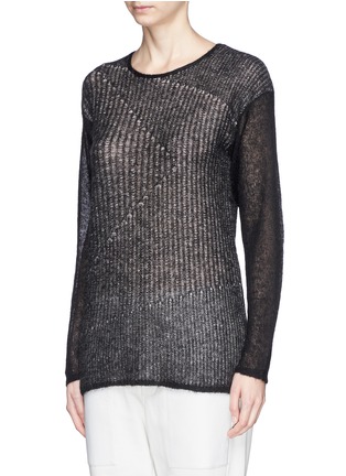 Front View - Click To Enlarge - HELMUT LANG - Inverse mohair knit sweater