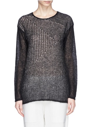 Main View - Click To Enlarge - HELMUT LANG - Inverse mohair knit sweater