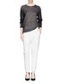 Figure View - Click To Enlarge - HELMUT LANG - Inverse mohair knit sweater