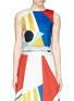 Main View - Click To Enlarge - ALICE & OLIVIA - 'Giana' graphic colourblock layer tank top
