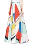 Front View - Click To Enlarge - ALICE & OLIVIA - 'Bryn' graphic colourblock maxi skirt