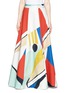 Main View - Click To Enlarge - ALICE & OLIVIA - 'Bryn' graphic colourblock maxi skirt