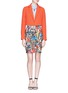 Detail View - Click To Enlarge - ALICE & OLIVIA - 'Ruela' stripe menagerie print shirt dress