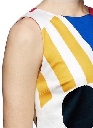 Detail View - Click To Enlarge - ALICE & OLIVIA - 'Clyde' graphic colourblock shift dress