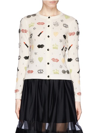Main View - Click To Enlarge - ALICE & OLIVIA - 'Stacey's Must Have' embellished cardigan