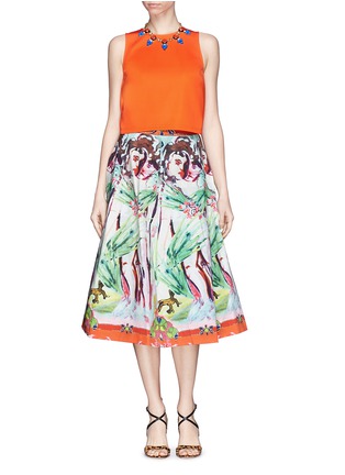 Figure View - Click To Enlarge - ALICE & OLIVIA - 'Merritt' Lola Lady print flare skirt