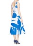 Back View - Click To Enlarge - ALICE & OLIVIA - 'Leila' abstract geometric print bell dress